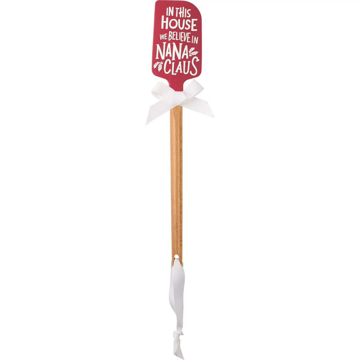 ๐ In This House We Believe In Nana Claus Christmas Spatula - Image 2
