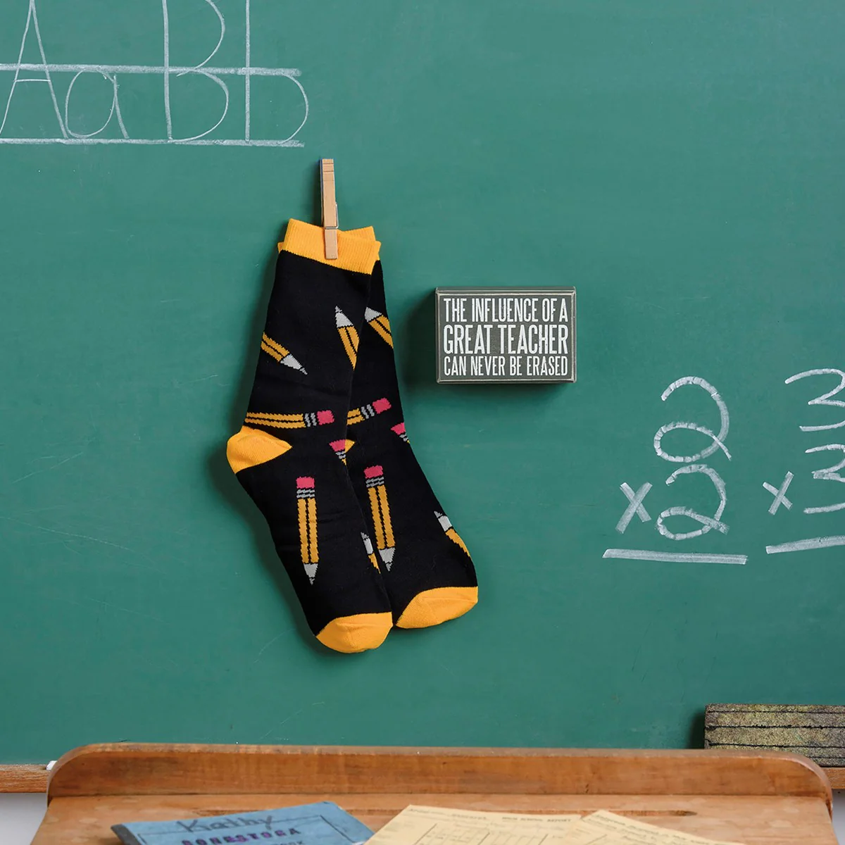 Influence Of A Great Teacher Box Sign And Sock Set - Image 2