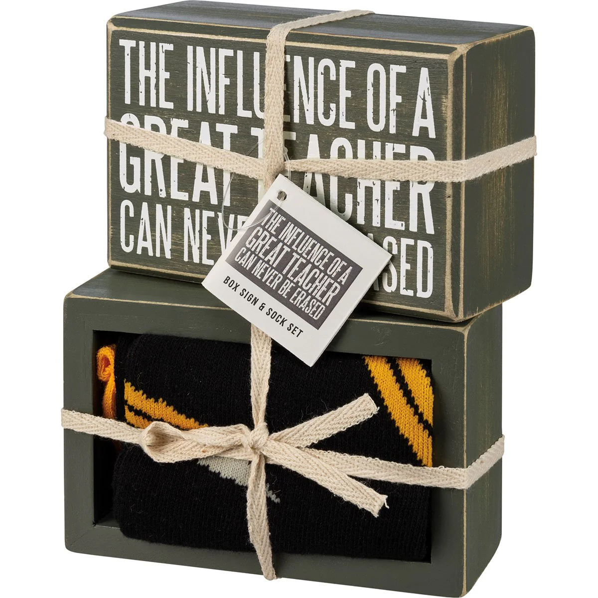 Influence Of A Great Teacher Box Sign And Sock Set - Image 5