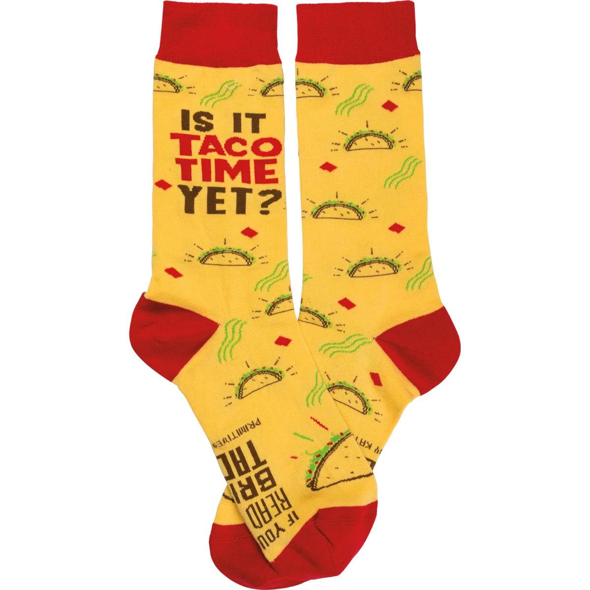Is It Taco Time Yet? Unisex Fun Socks - Image 2