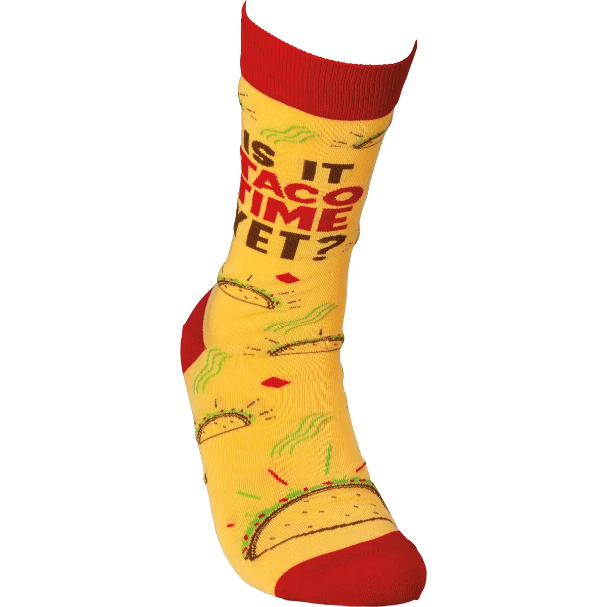 Is It Taco Time Yet? Unisex Fun Socks - Image 3
