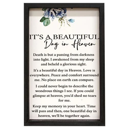 It's A Beautiful Day In Heaven 18" Framed Print