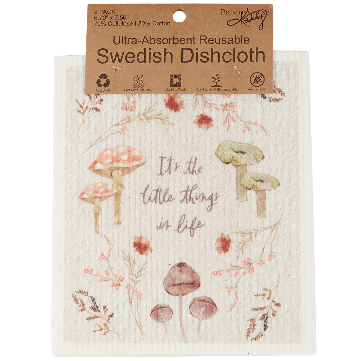 It's the Little Things in Life Swedish Dishcloth Set - Image 3