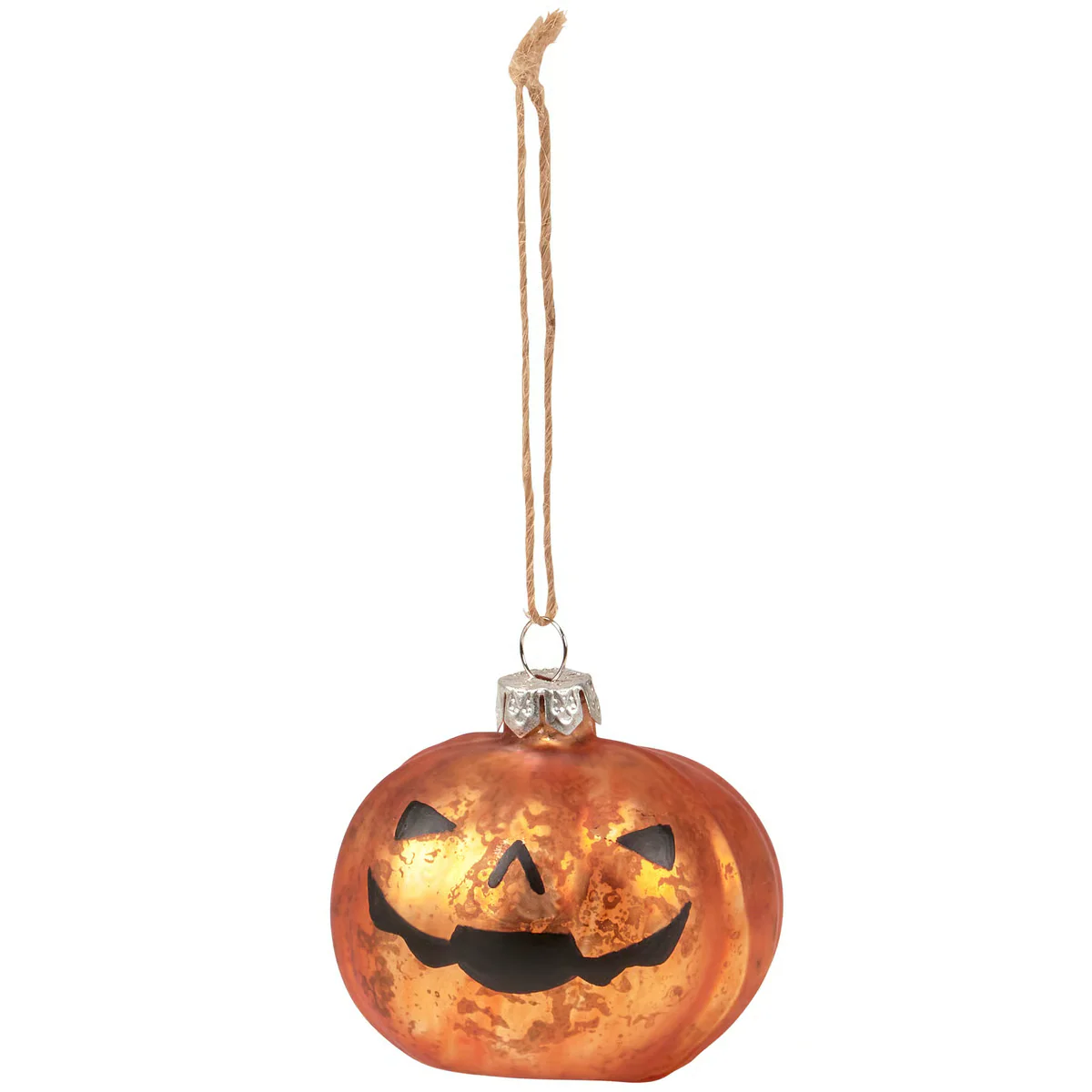 Jack O' Lantern Glass Ornament - Image 2