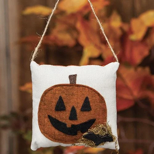 Jack O' Lantern Pillow Ornament - Image 3