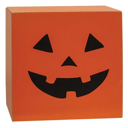 DAY 17 ๐ 31 DAYS OF SPOOKYWEEN Jack O Lantern Pumpkin Wood Stack 25.5" H - Image 4