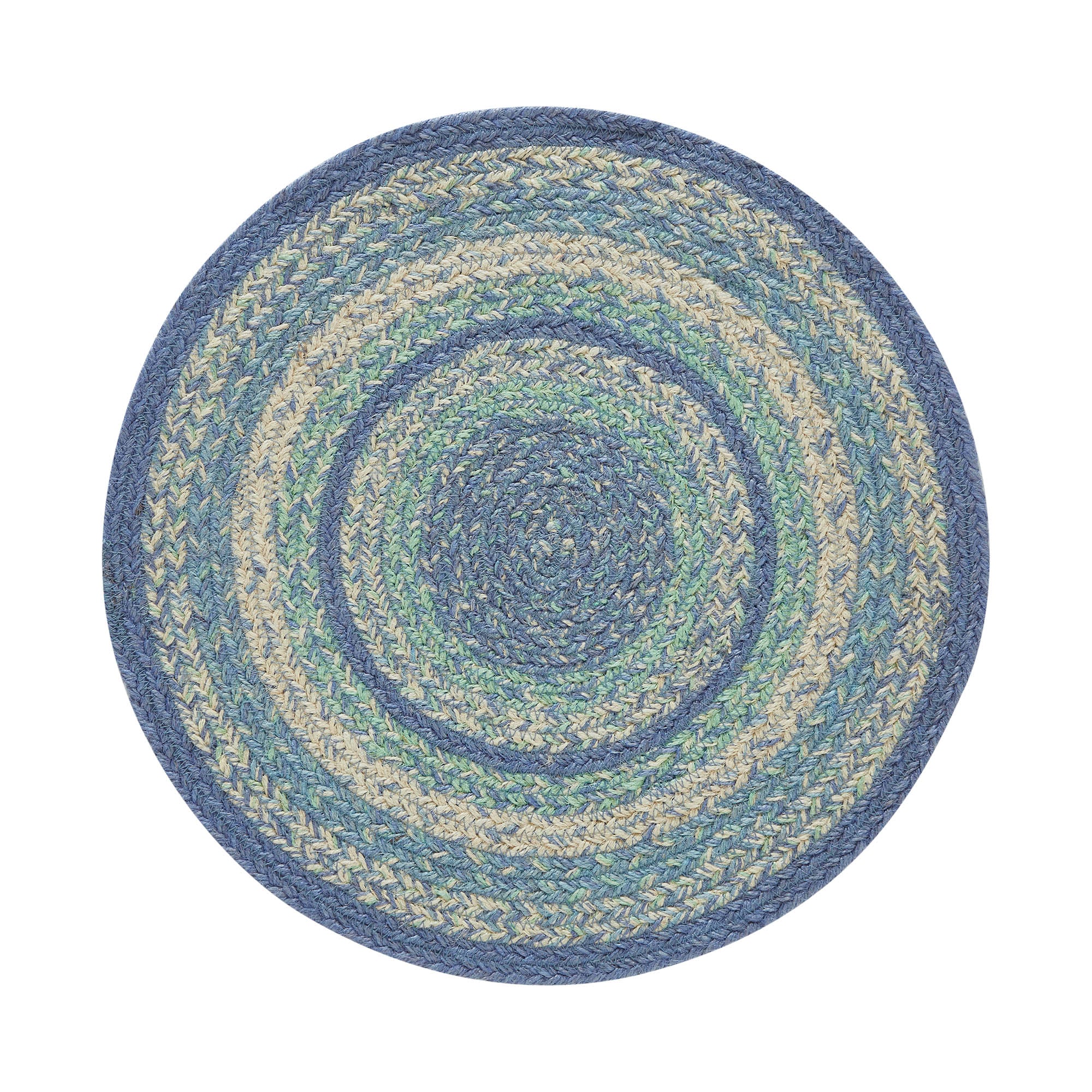 Jolie Blues 15" Jute Trivet - Image 2