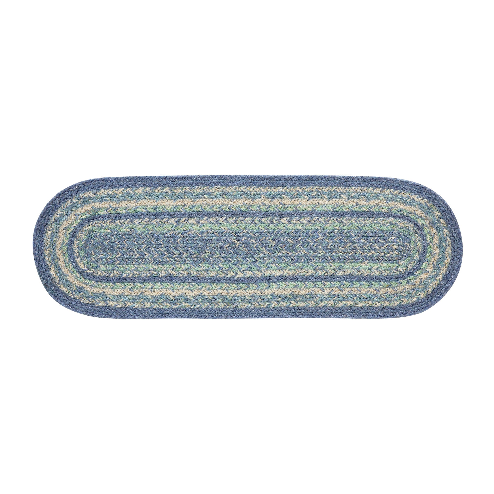 Jolie Jute Blues 24" Oval Table Runner - Image 2