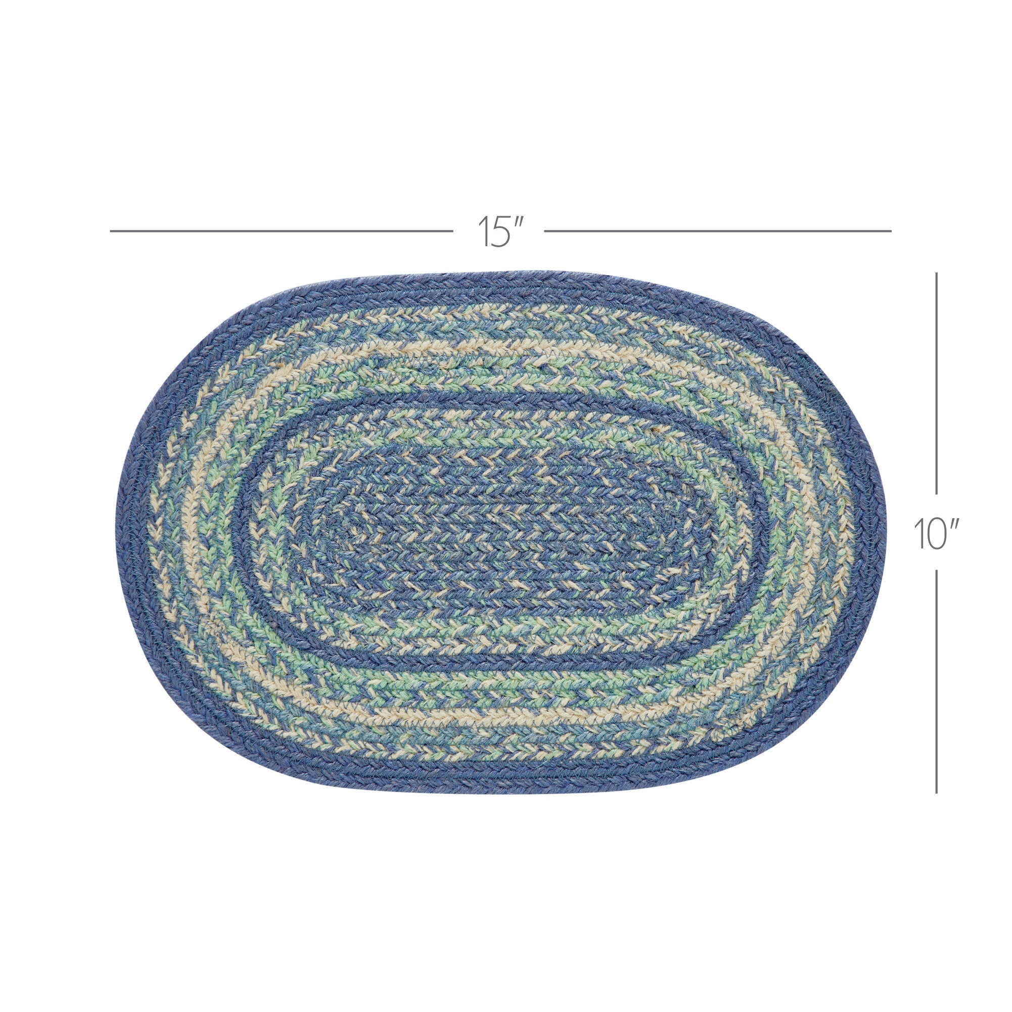 Jolie Jute Oval Placemat 10" x 15" - Image 4