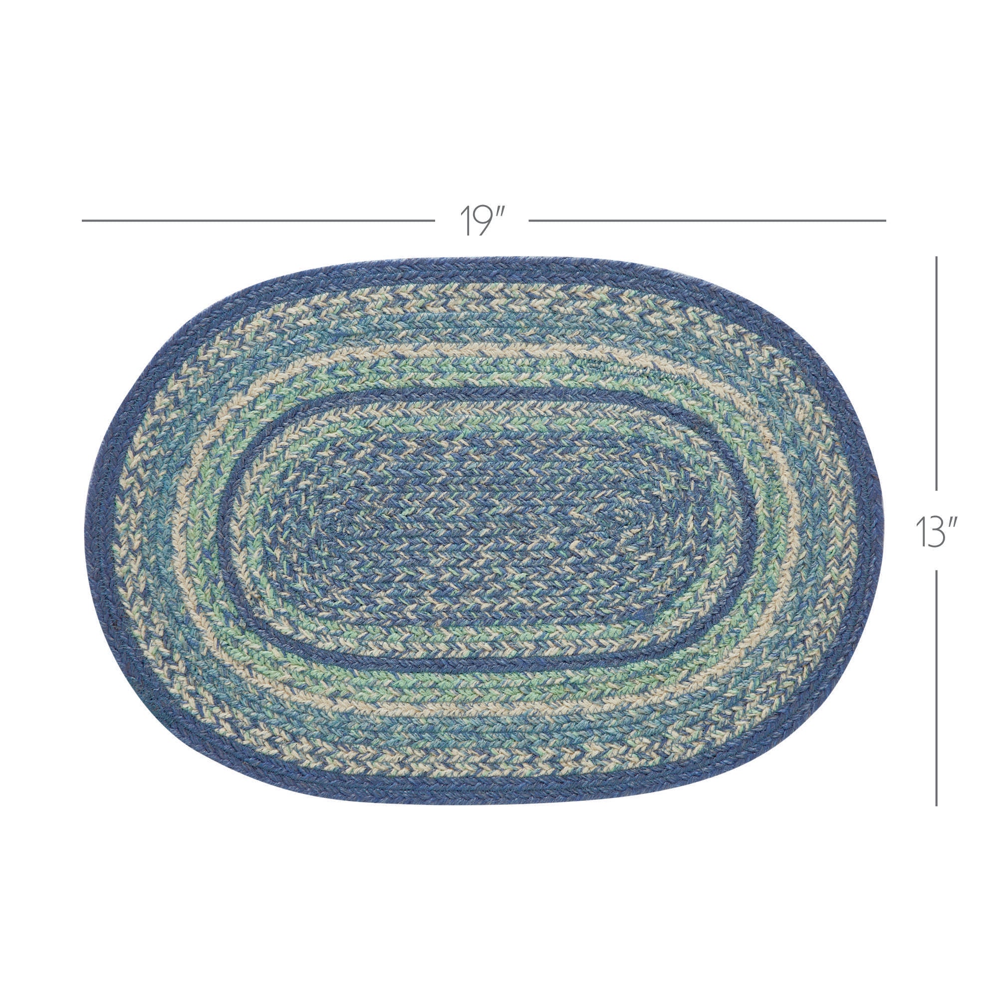 Jolie Jute Oval Placemat 13" x 19" - Image 4