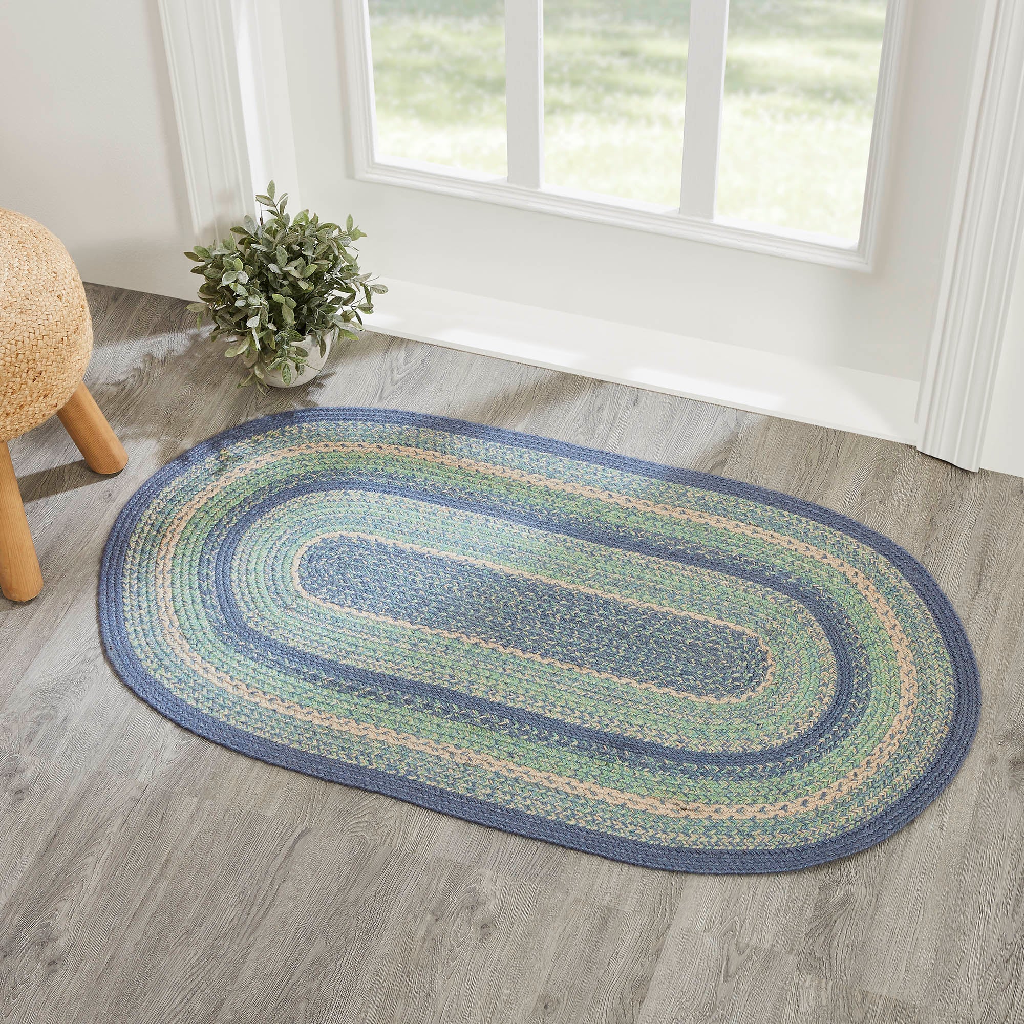 Jolie Jute Rug Oval with Pad 27" x 48"