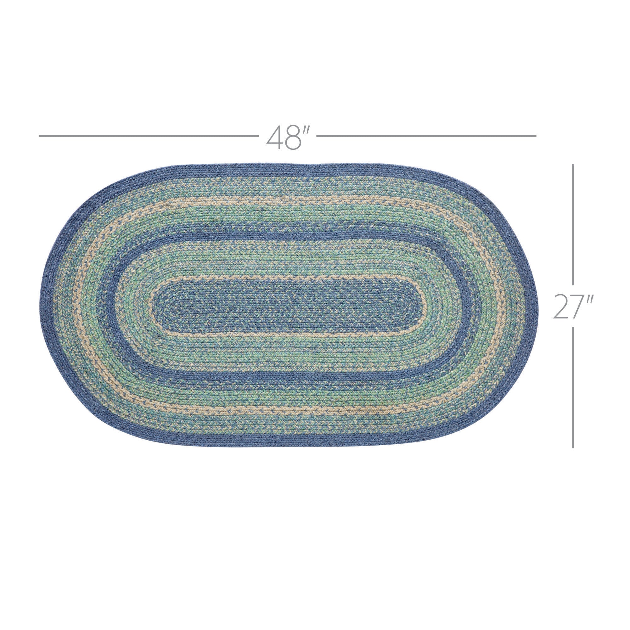 Jolie Jute Rug Oval with Pad 27" x 48" - Image 5