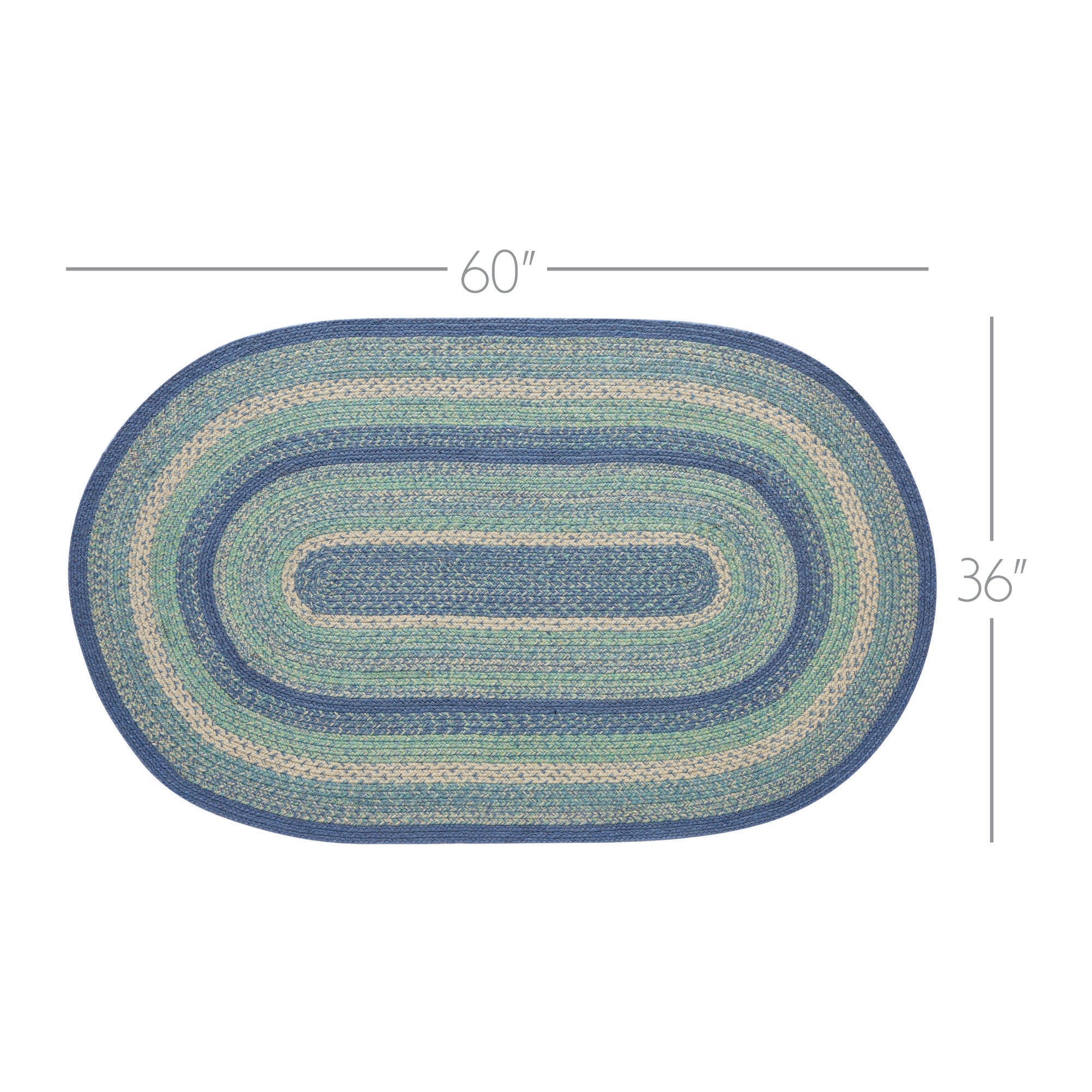 Jolie Jute Rug Oval with Pad 36" x 60" - Image 4
