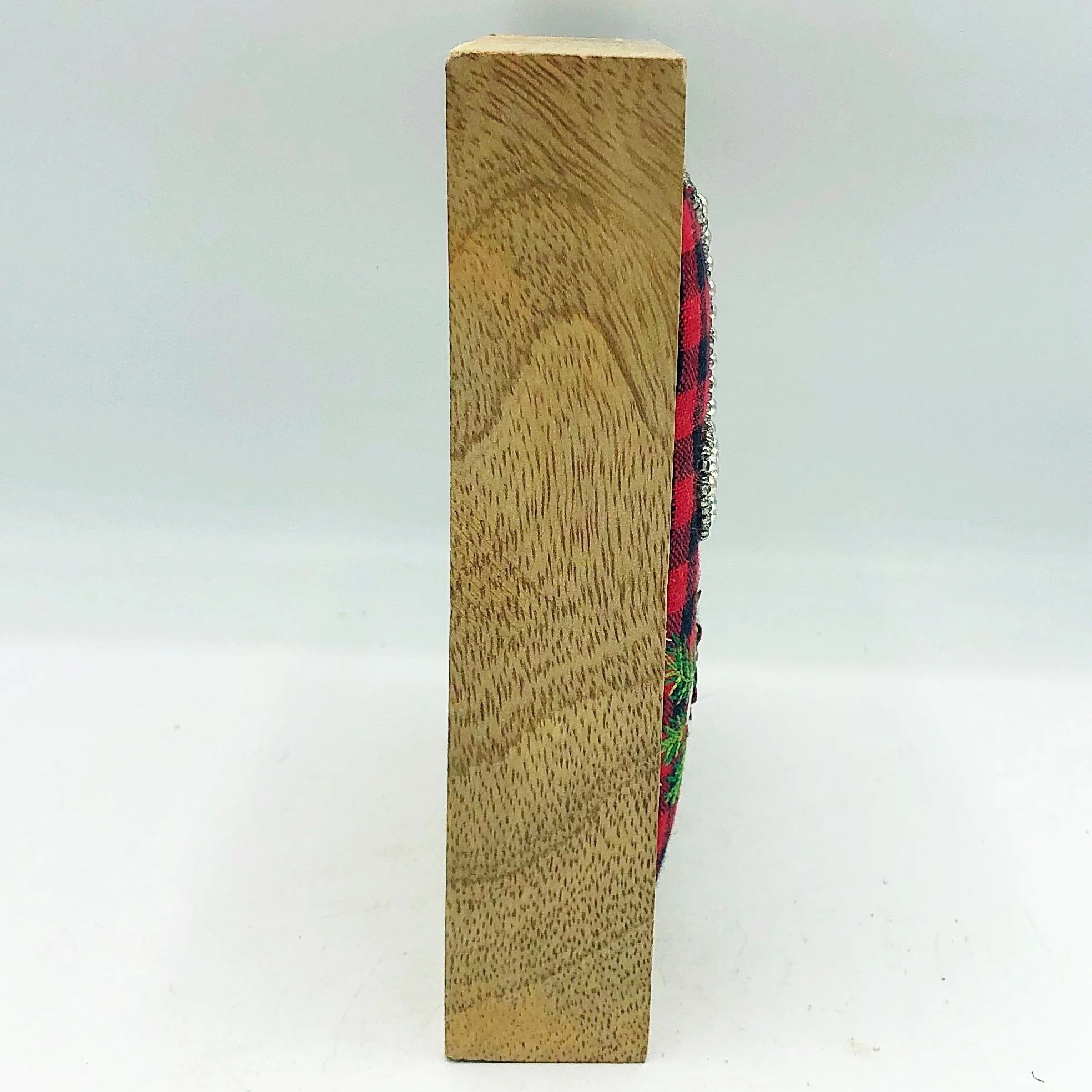 ๐ Joy Buffalo Plaid Fabric Box Sign - Image 3