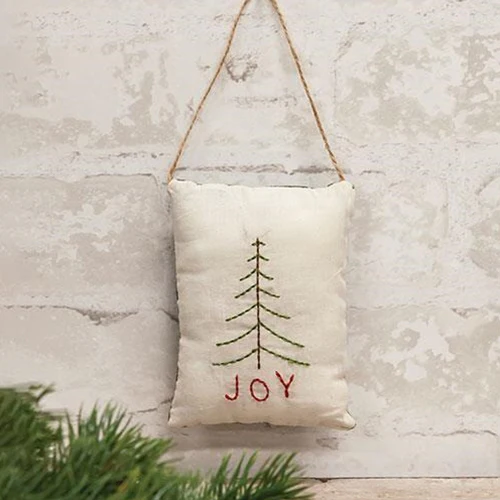 Joy Tree Pillow Ornament - Image 3