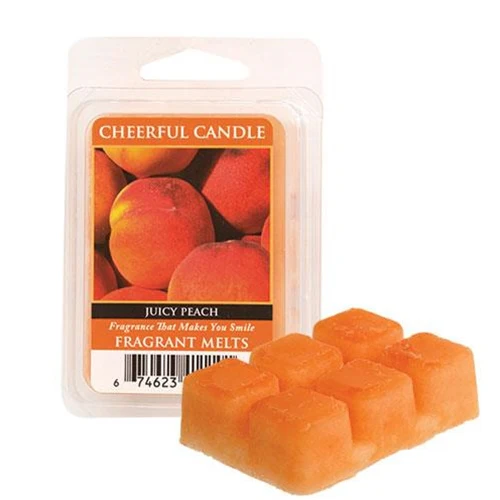 Juicy Peach Wax Melts Cheerful Candle