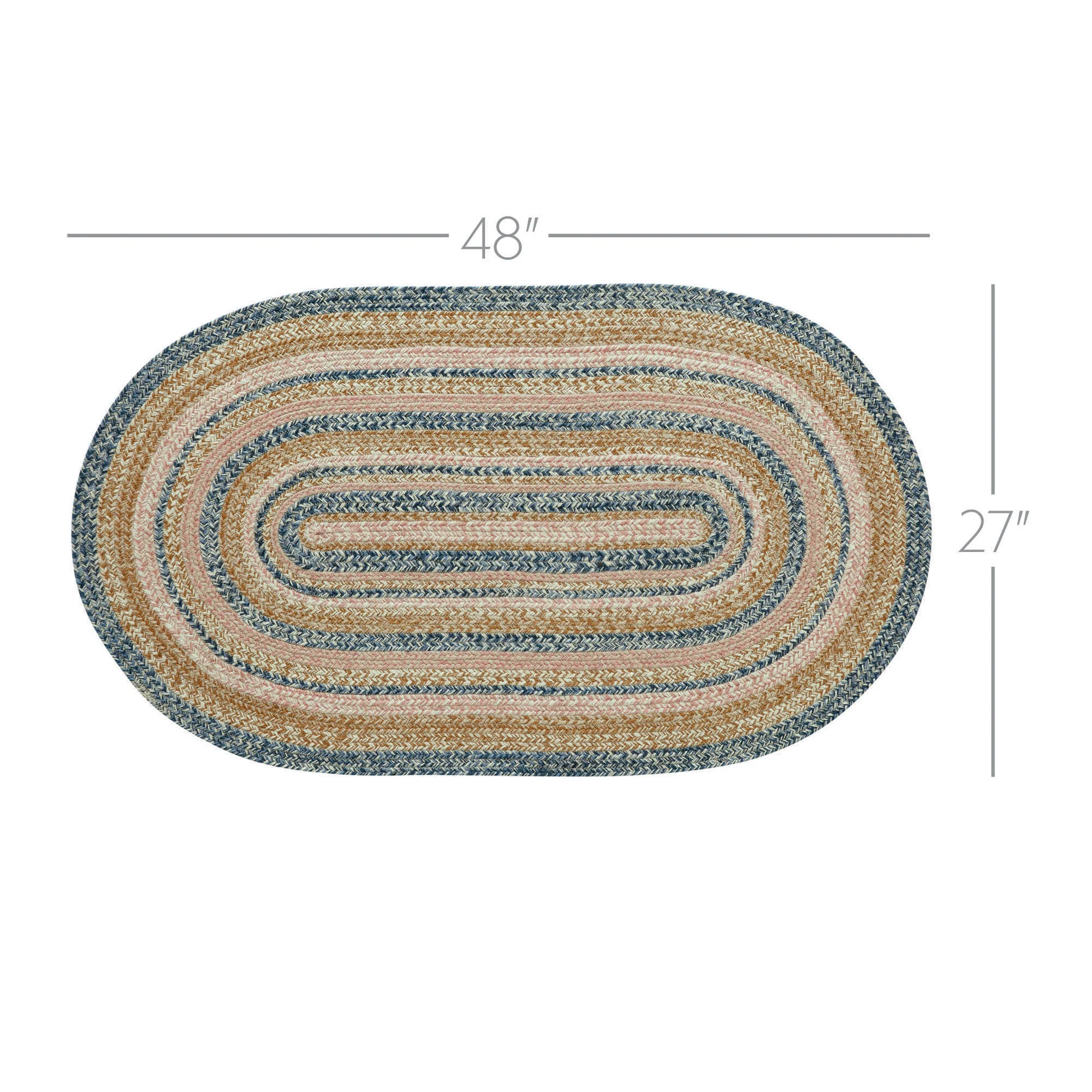 Kaila Jute 48" Oval Rug w/ Pad - Image 3