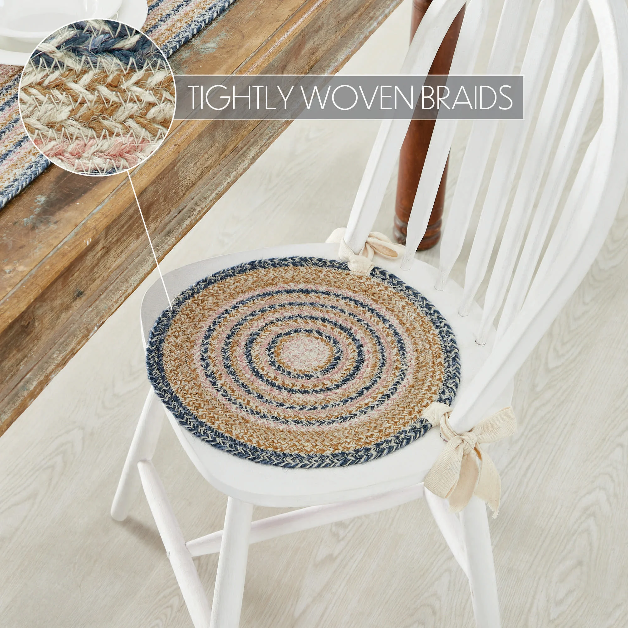 Kaila Jute Chair Pad 15" Diameter - Image 3