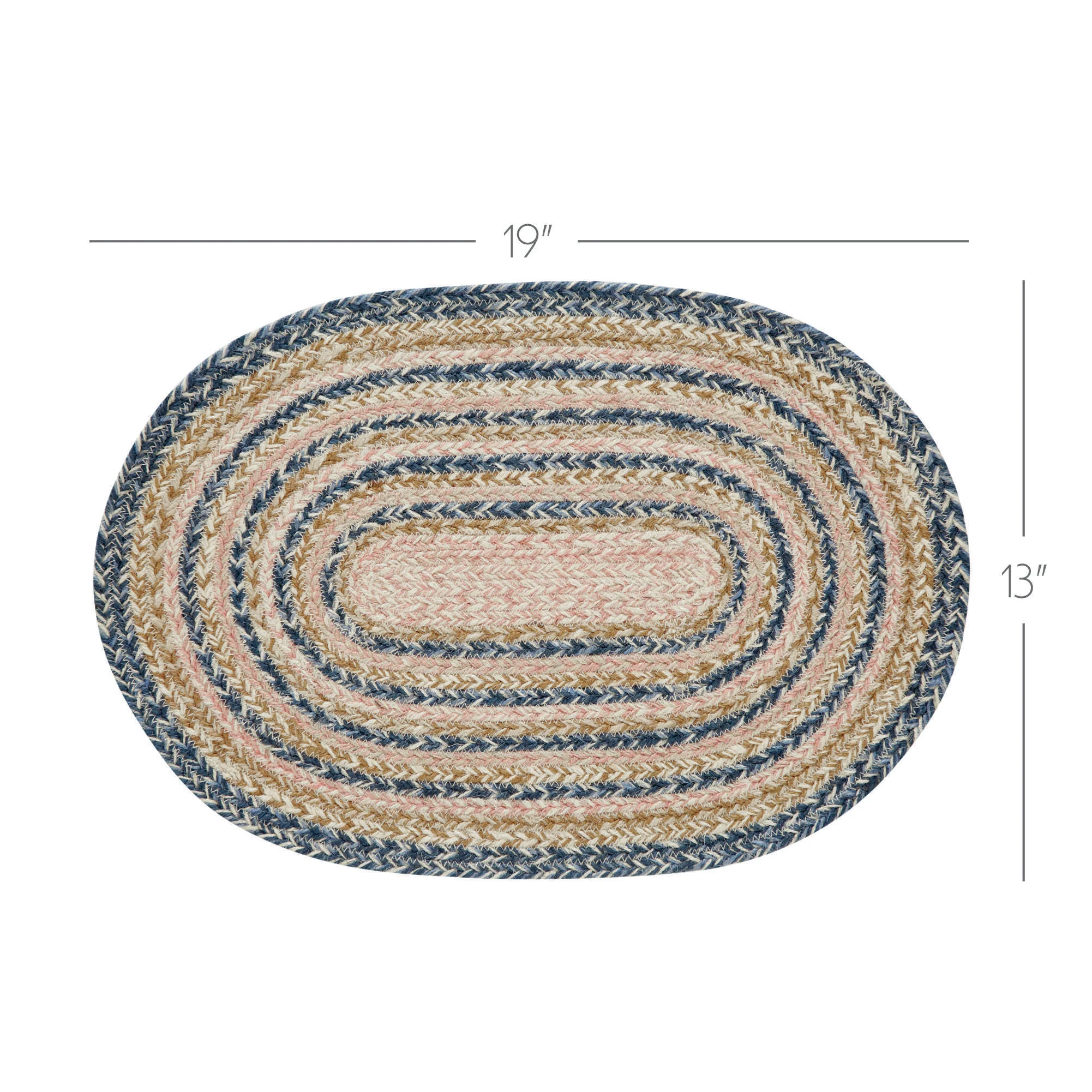 ๐ Kaila Jute Oval Placemat 13'' x 19'' - Image 3
