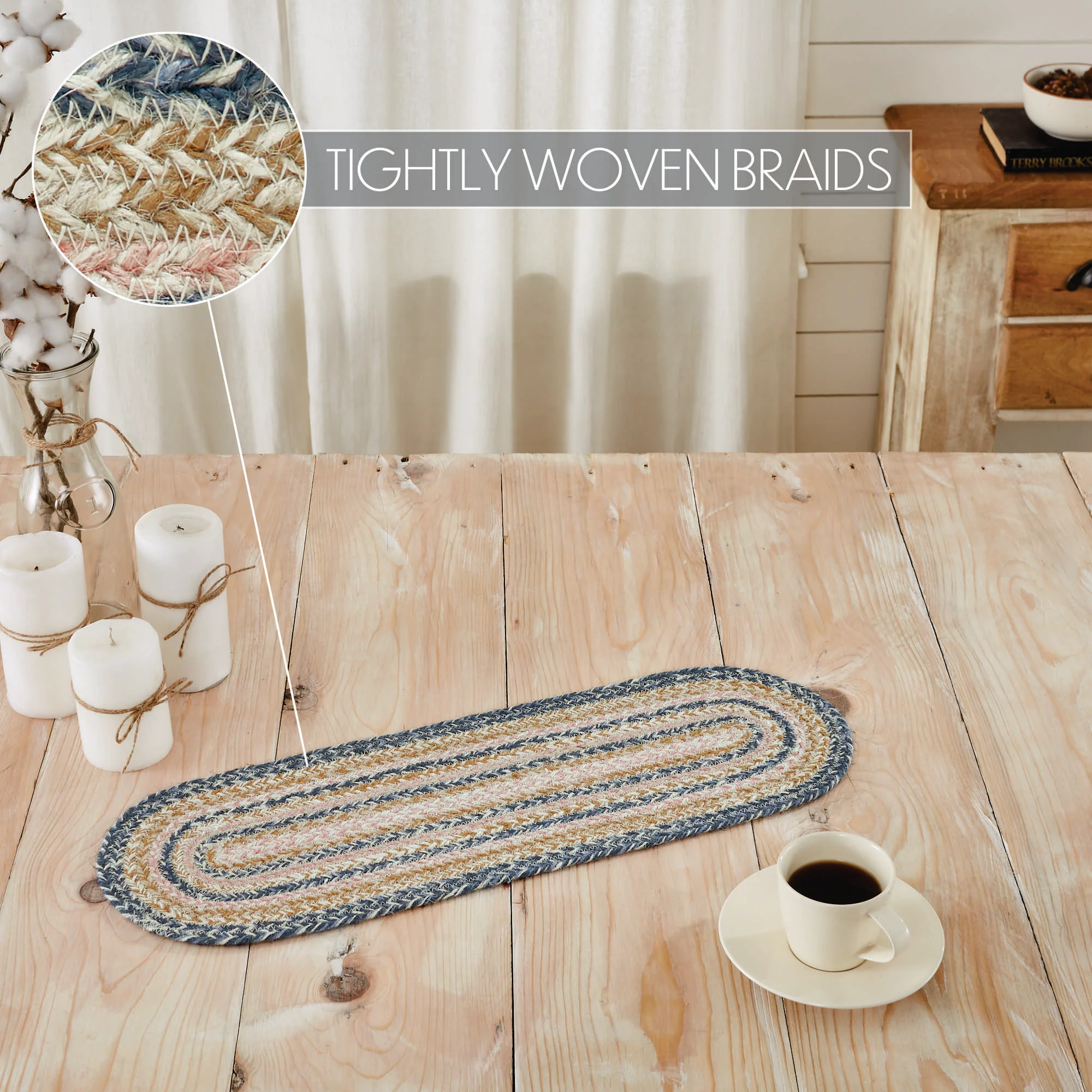Kaila Jute Oval Runner 8" x 24" - Image 4