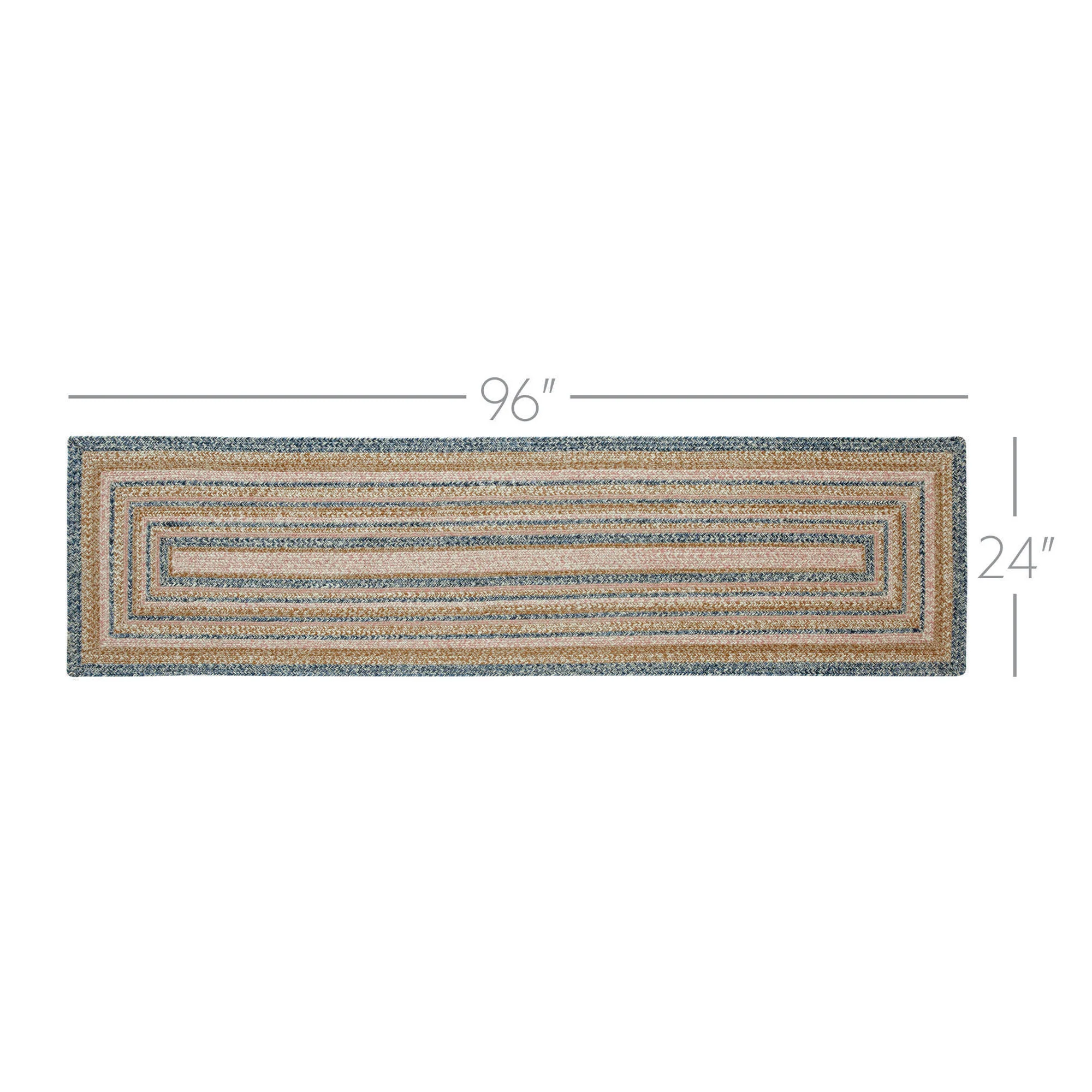 Kaila Jute Rectangle Rug/Runner with Pad 24" x 96" - Image 2