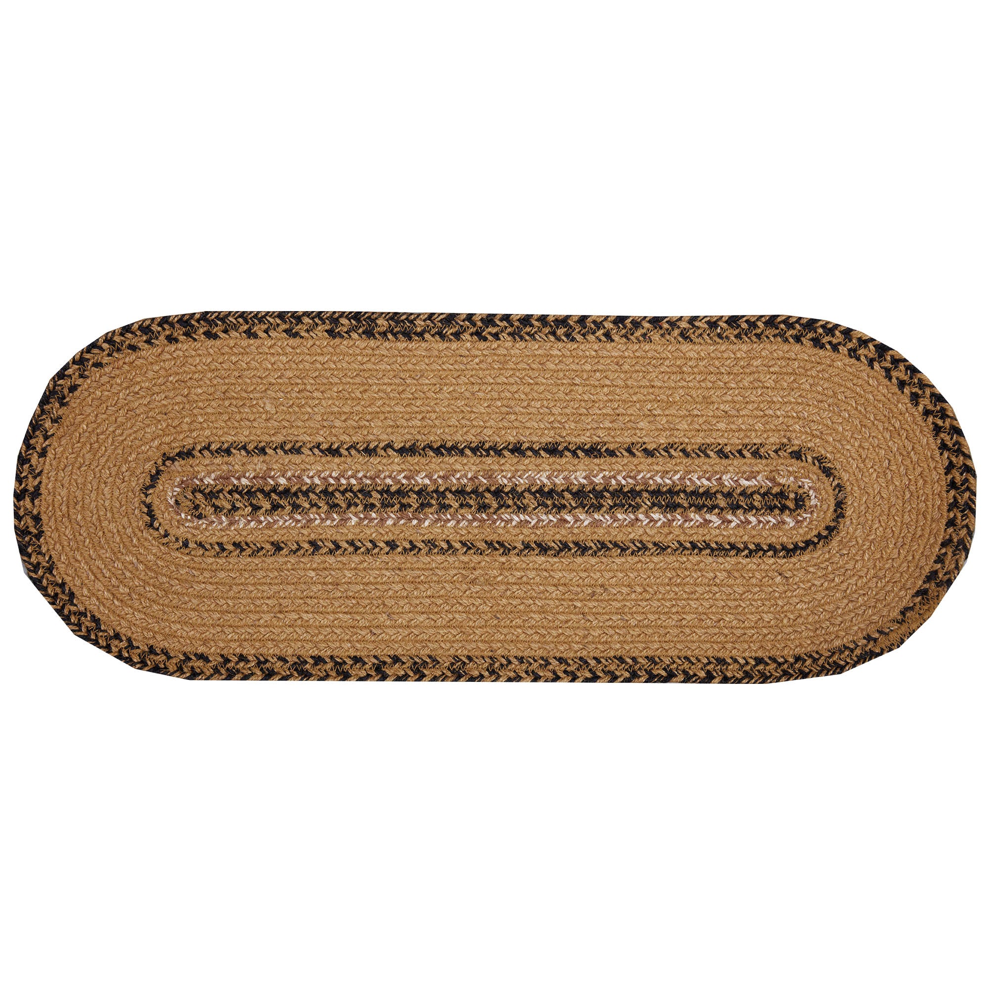 Kettle Grove Jute Stencil Stars Border Table Runner 8" x 24" - Image 3