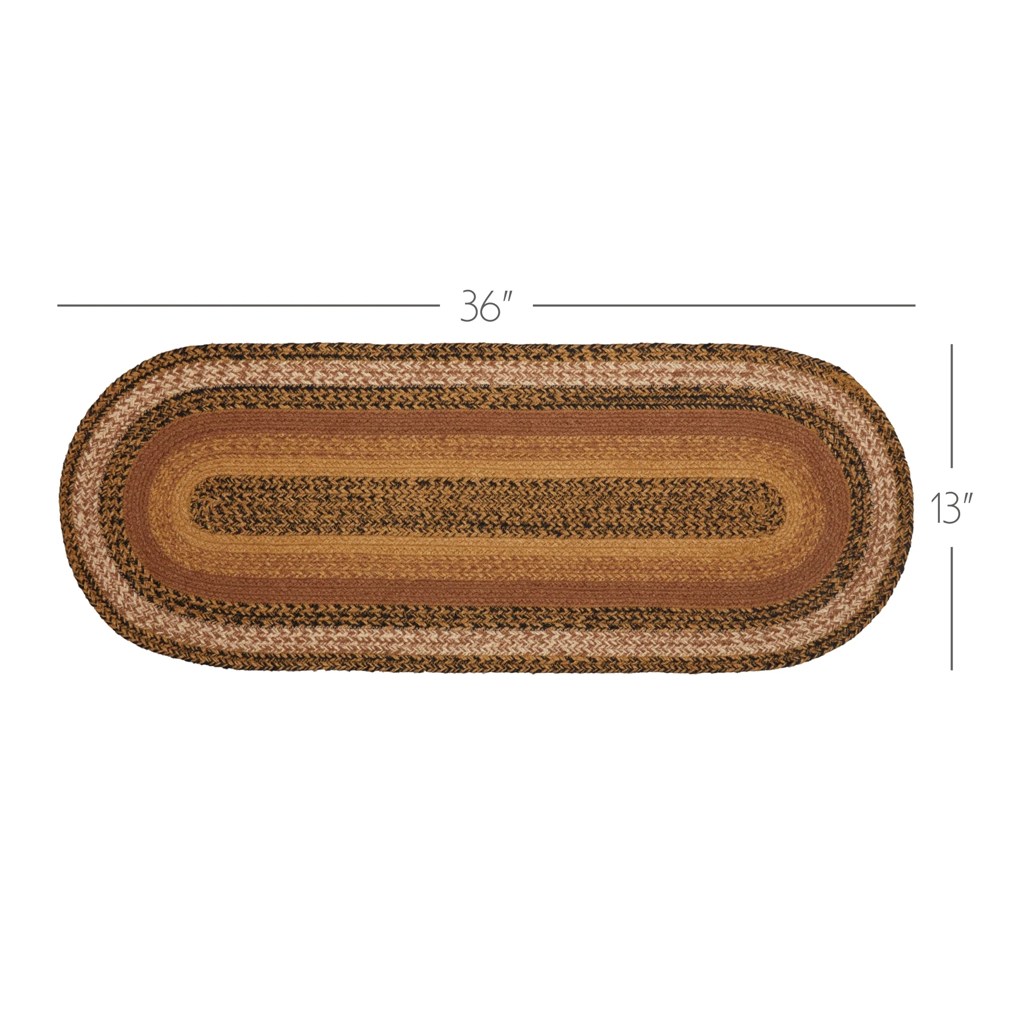 Kettle Grove Jute Table Runner 13" x 36" - Image 6