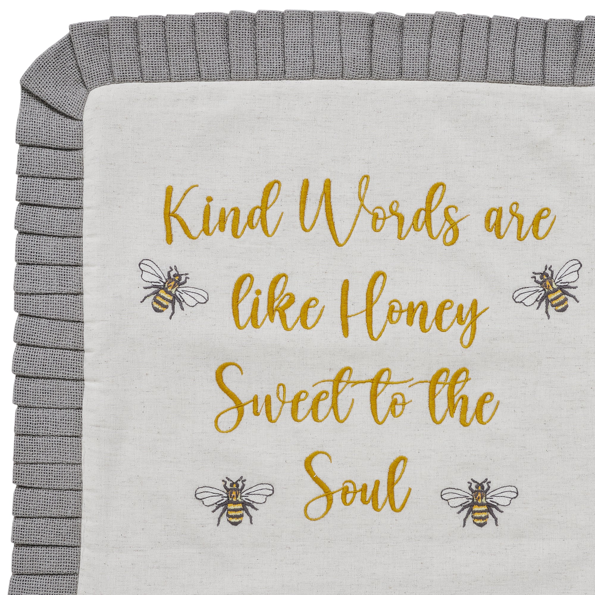 Kind Words Are Like Honey Bee Accent Pillow 18" - Image 6