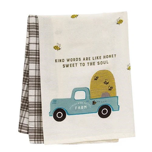 ๐ Kind Words Are Like Honey Sweet To The Soul Kitchen Towel Set
