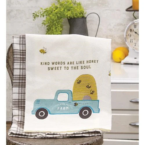 ๐ Kind Words Are Like Honey Sweet To The Soul Kitchen Towel Set - Image 2