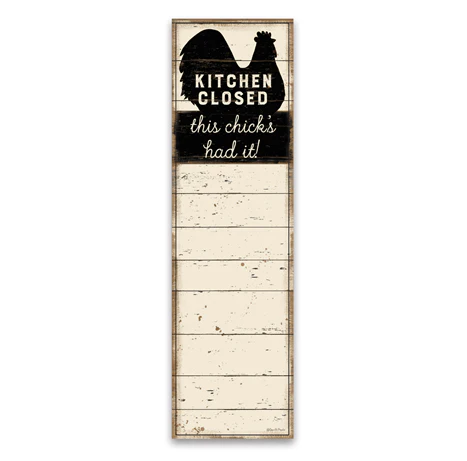 ๐ Kitchen Closed This Chick's Had It List Notepad with Magnet