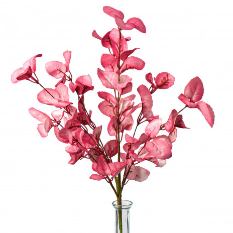Lamb's Ear Rose Pink Leaf Spray 19" H