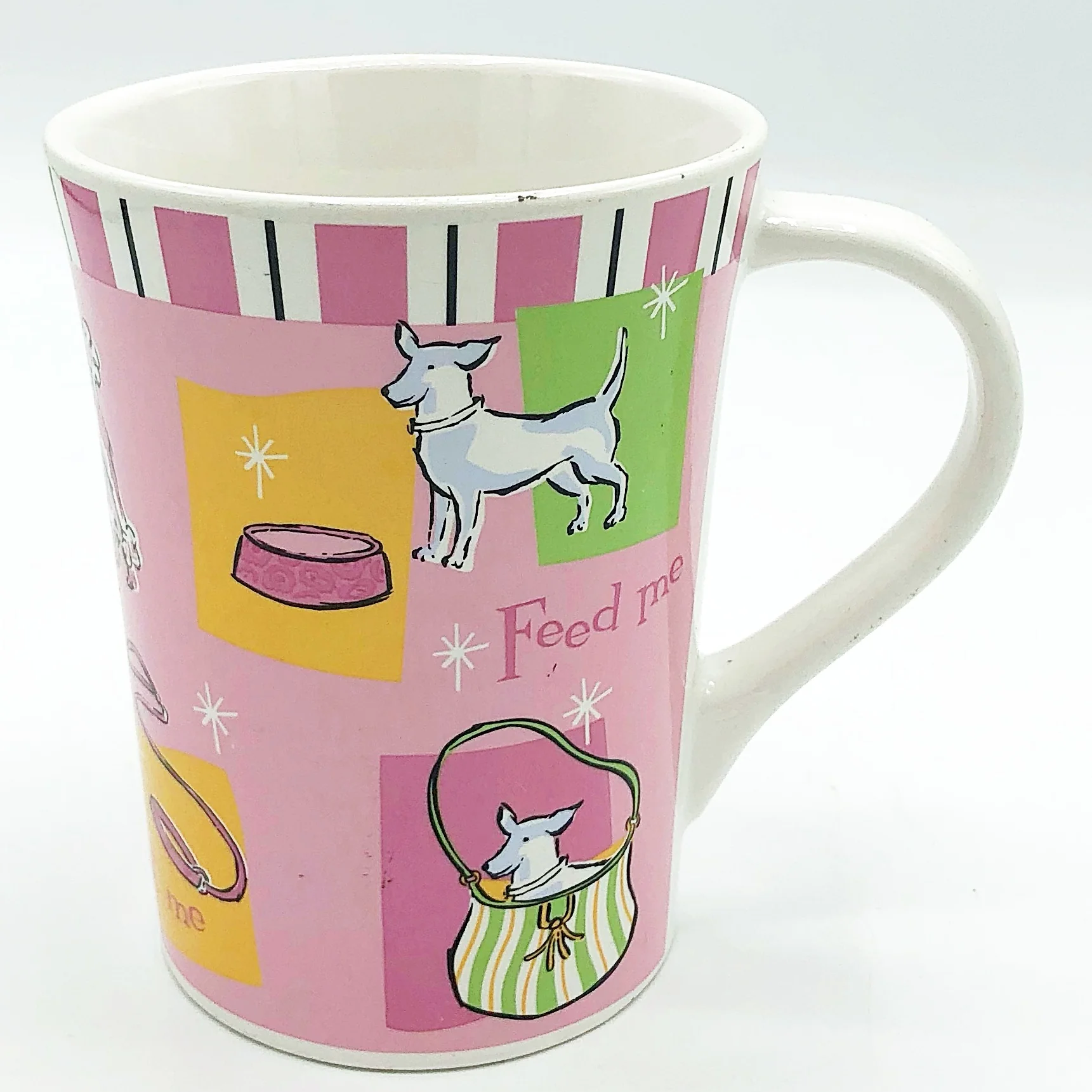 Lap Dog by Riviera Van Beers Pink Mug - Image 3
