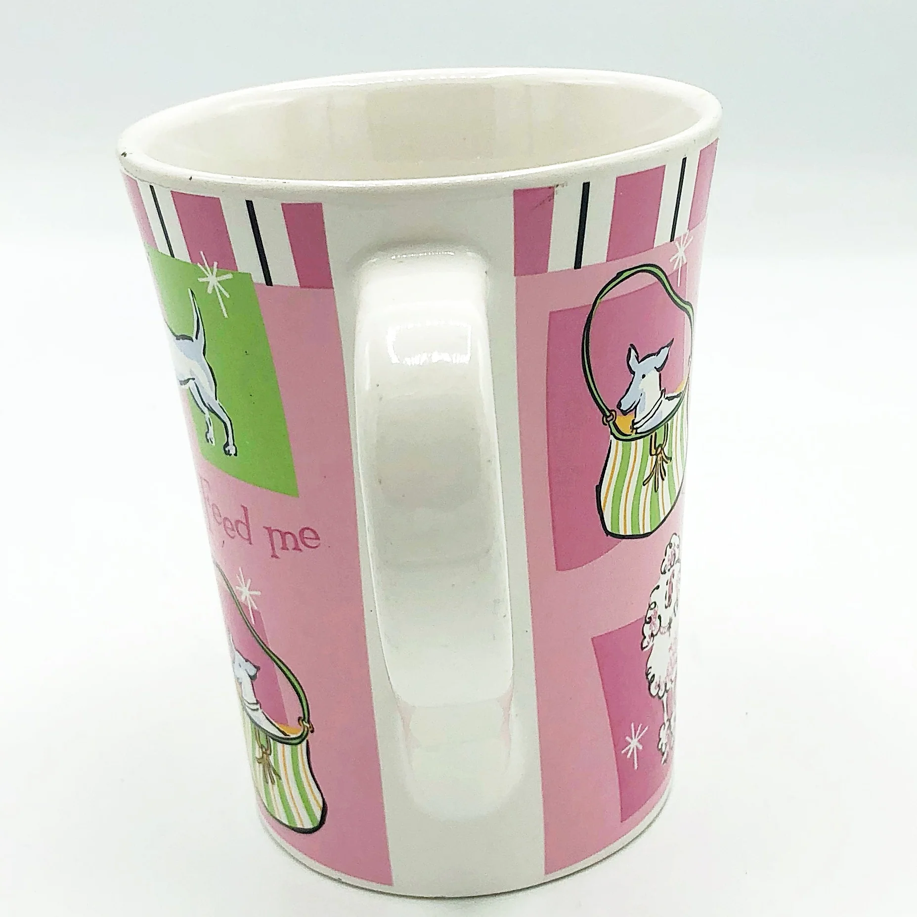 Lap Dog by Riviera Van Beers Pink Mug - Image 4