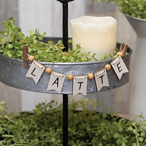 Latte Mini Clip 9.75" Coffee Lovers Banner - Image 2