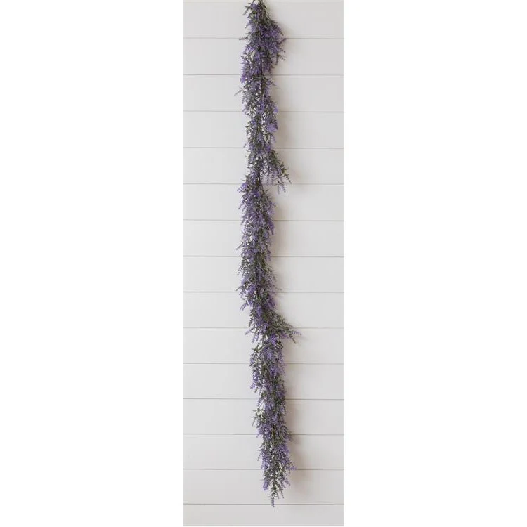 Lavender Blooms 70" Faux Floral Garland