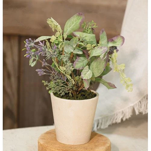 ๐ Lavender Lamb Faux Plant in Pot