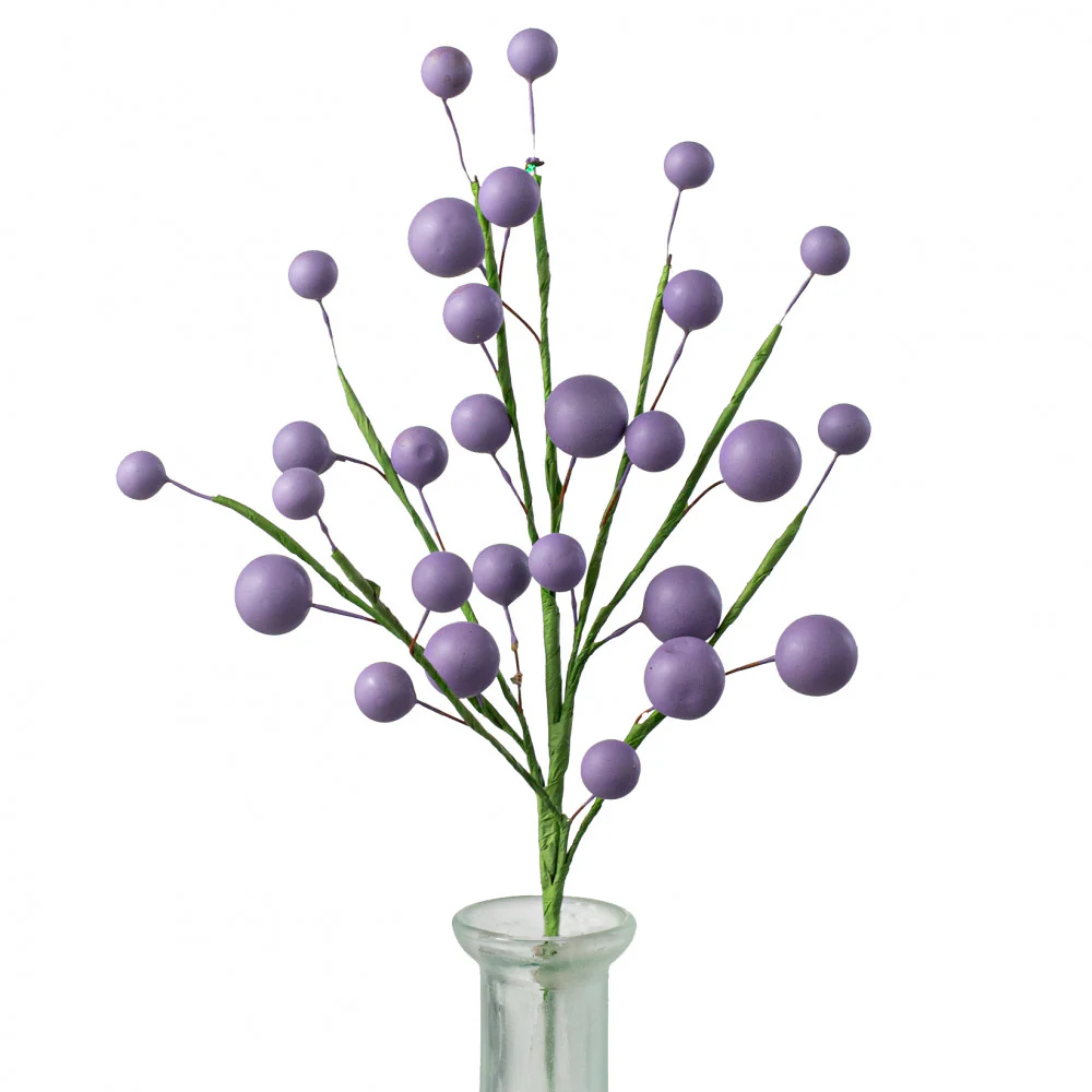 ๐ Lavender Mixed Berry 10" Faux Botanical Pick