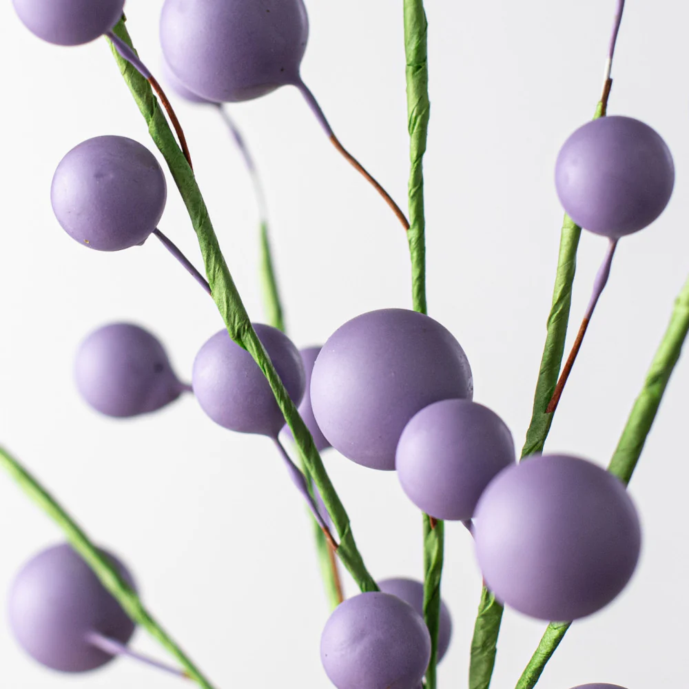 ๐ Lavender Mixed Berry 10" Faux Botanical Pick - Image 2