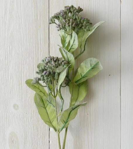 ๐ Lavender Seeded Foliage Faux Branch