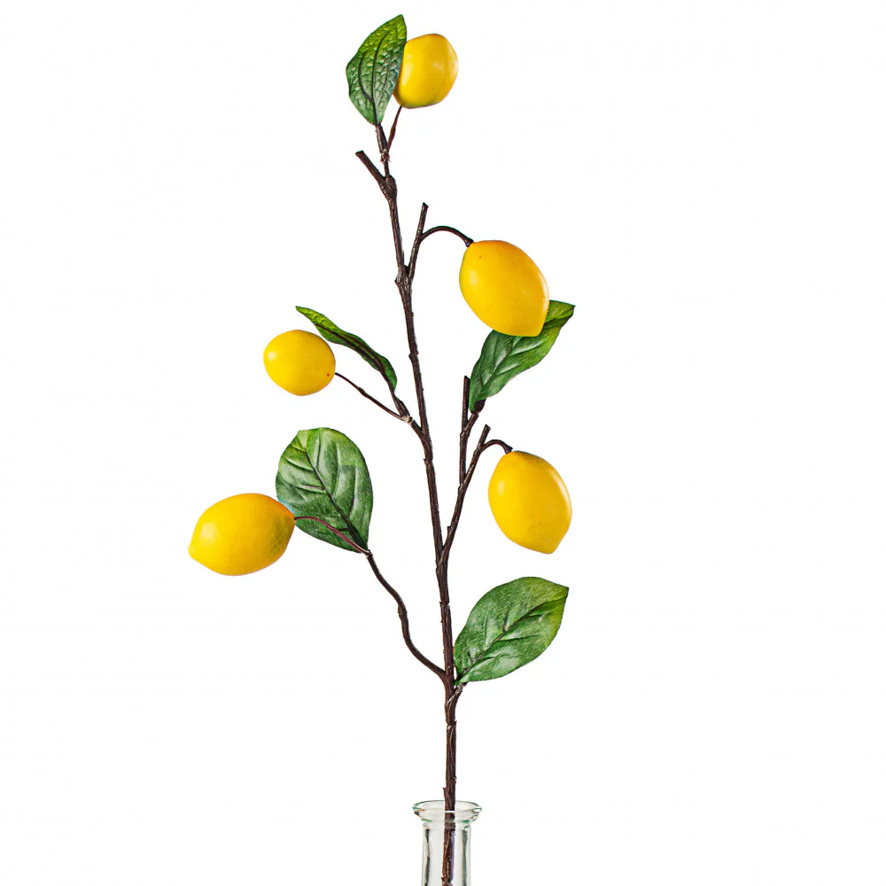 Lemon Spray 22" Faux Botanical Spray