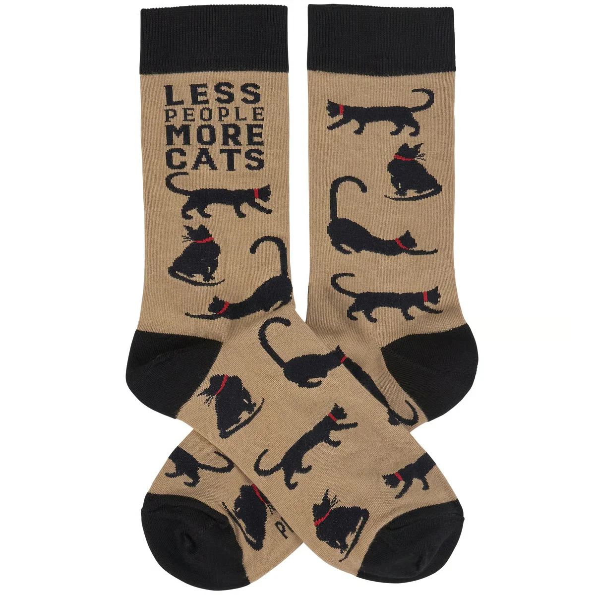 Less People More Cats Fun Novelty Socks - Image 2