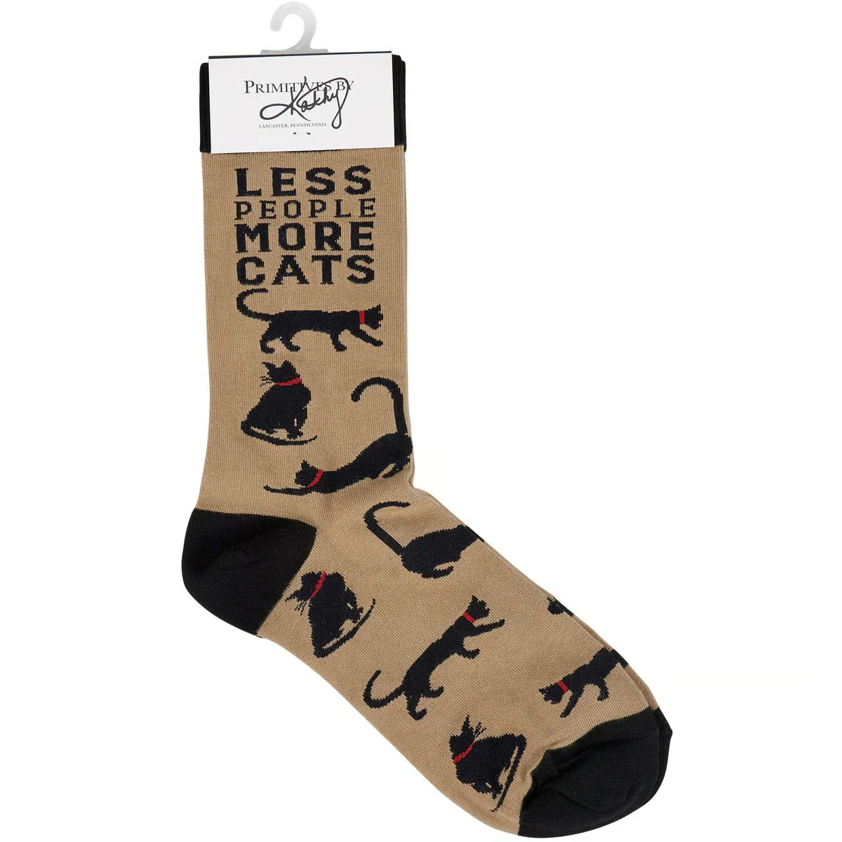 Less People More Cats Fun Novelty Socks - Image 4