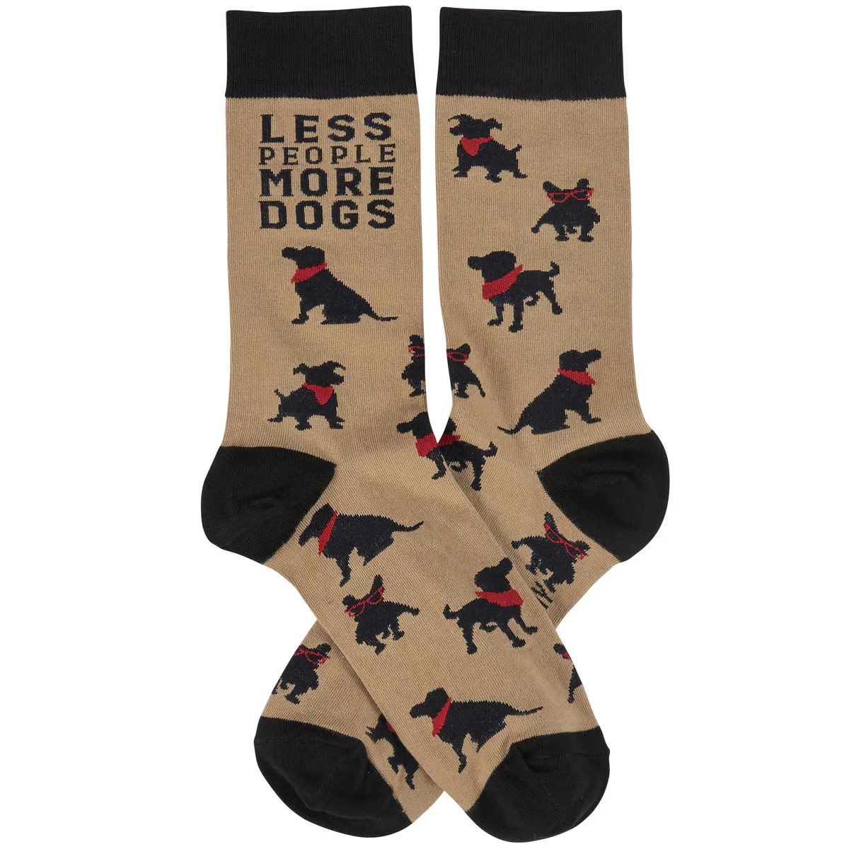 Less People More Dogs Fun Novelty Socks