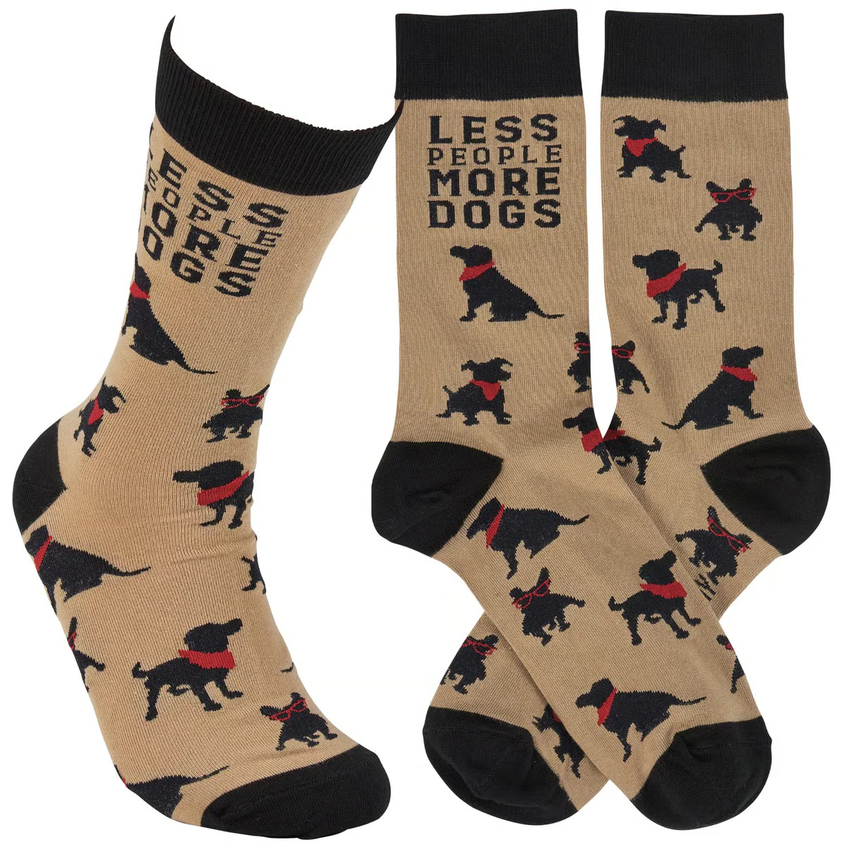 Less People More Dogs Fun Novelty Socks - Image 2