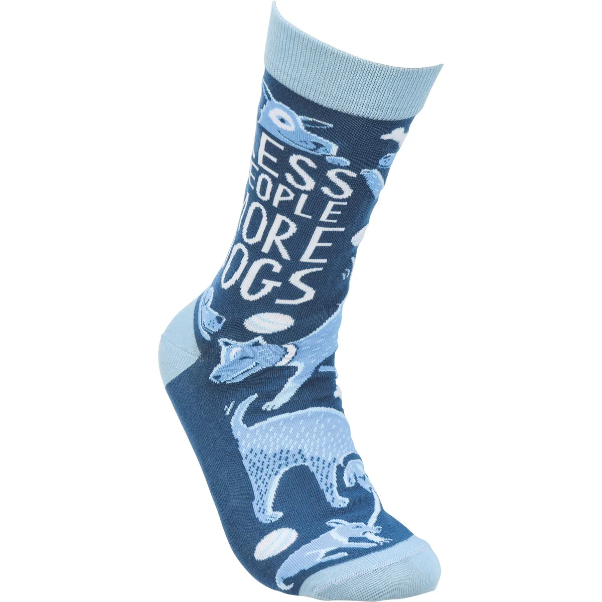 💙 Less People More Dogs Unisex Fun Socks - Image 3