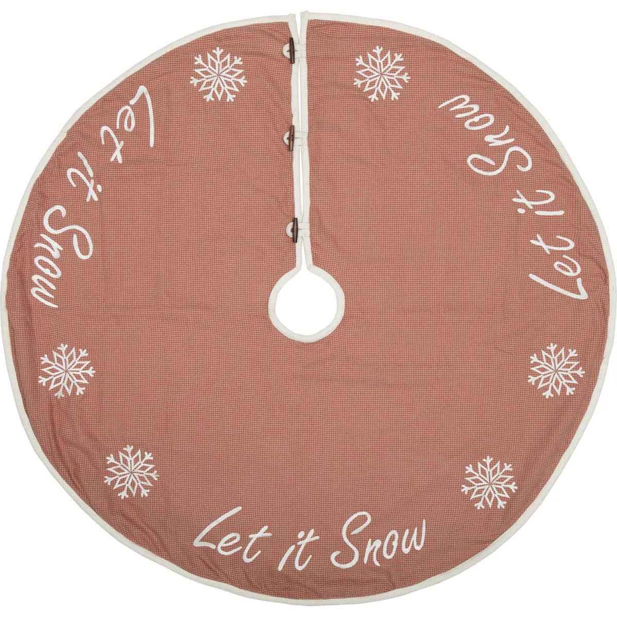 Let It Snow 48" Christmas Tree Skirt - Image 3