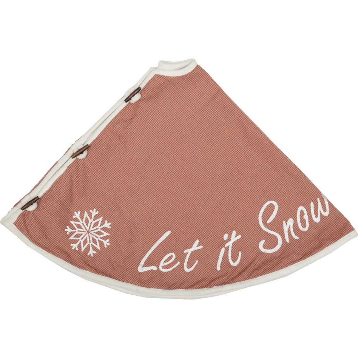 Let It Snow 48" Christmas Tree Skirt - Image 5