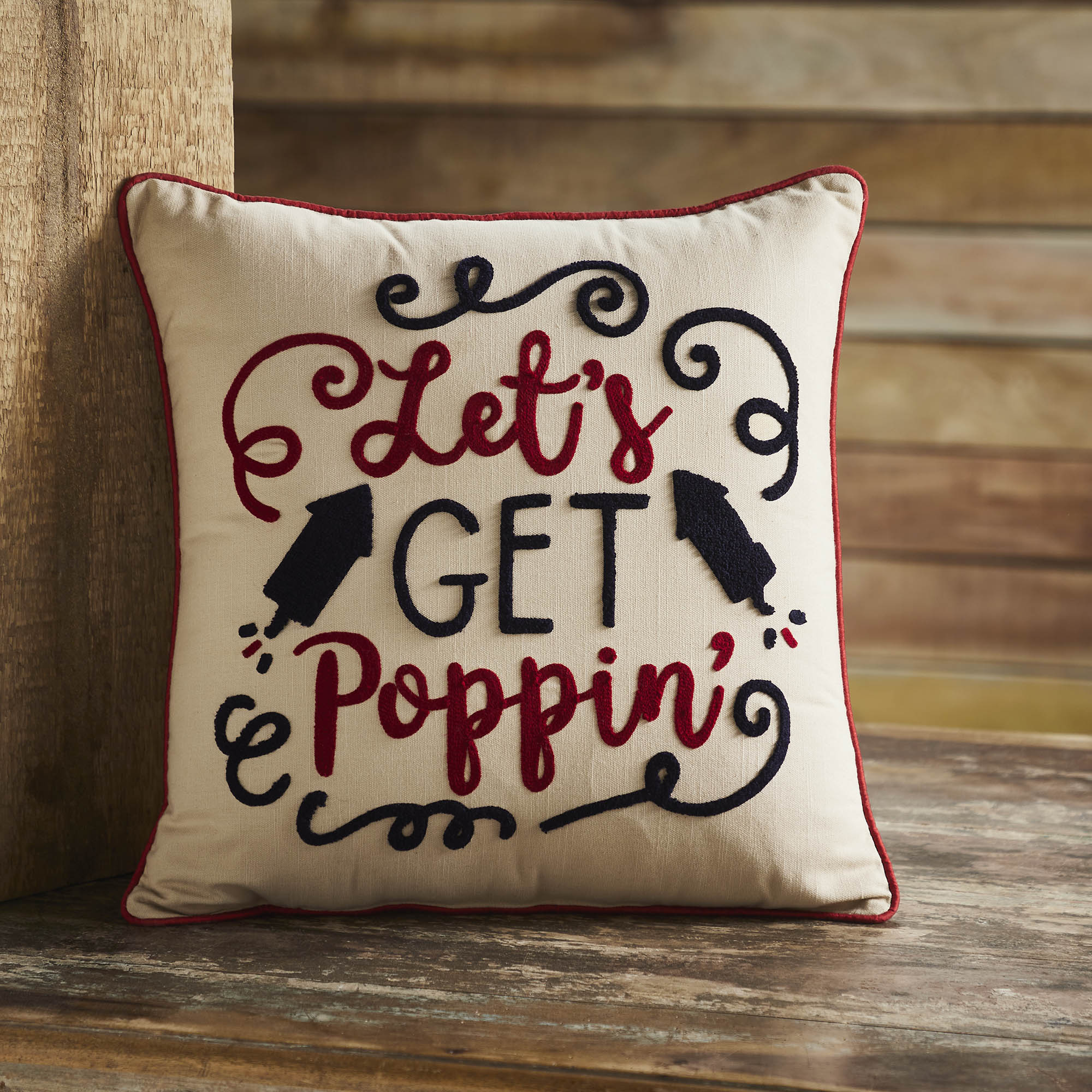 Let's Get Poppin 18" Accent Pillow