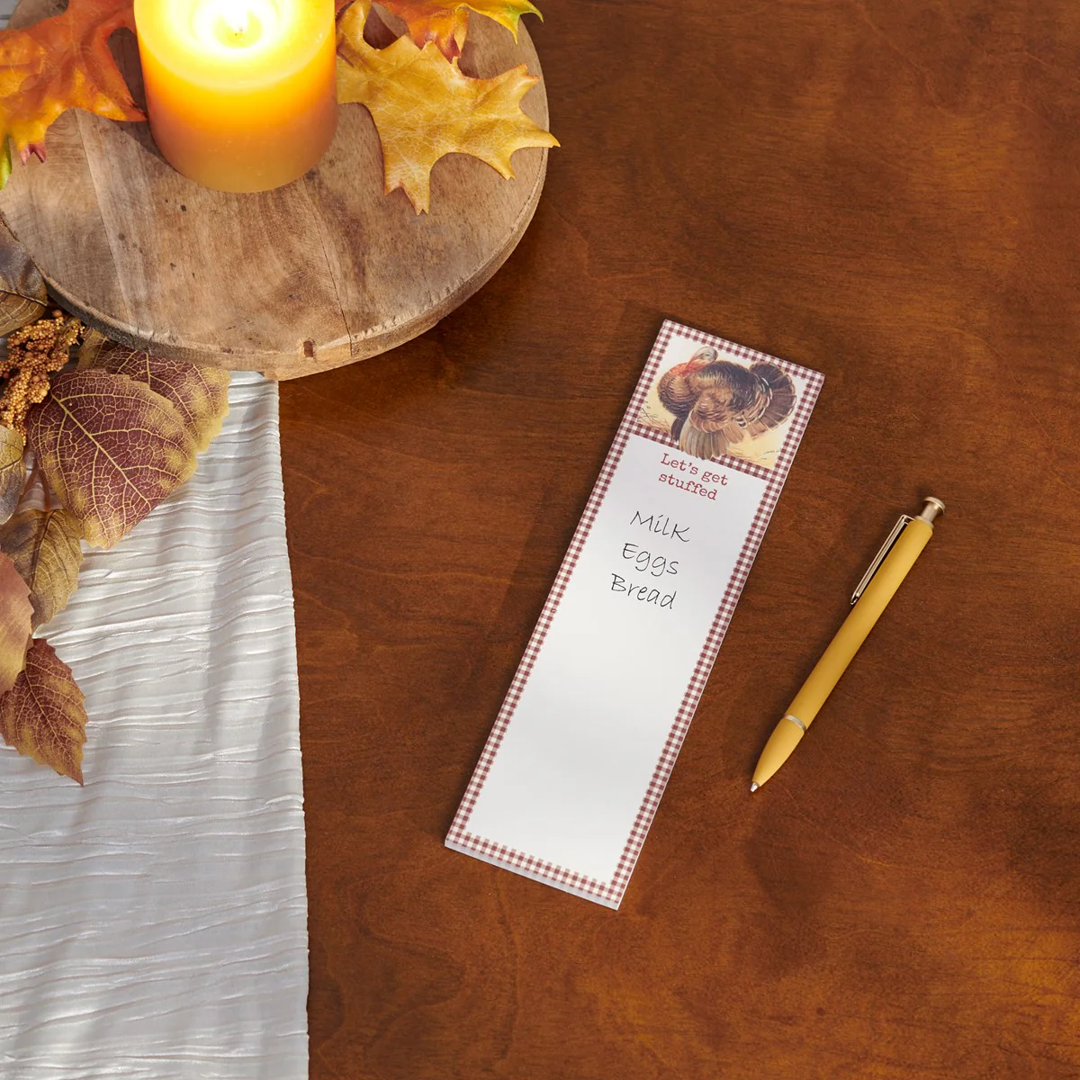 Let's Get Stuffed Turkey Magnetic List Pad - Image 2